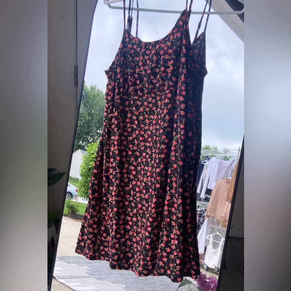 Wild Fable Black Floral Dress